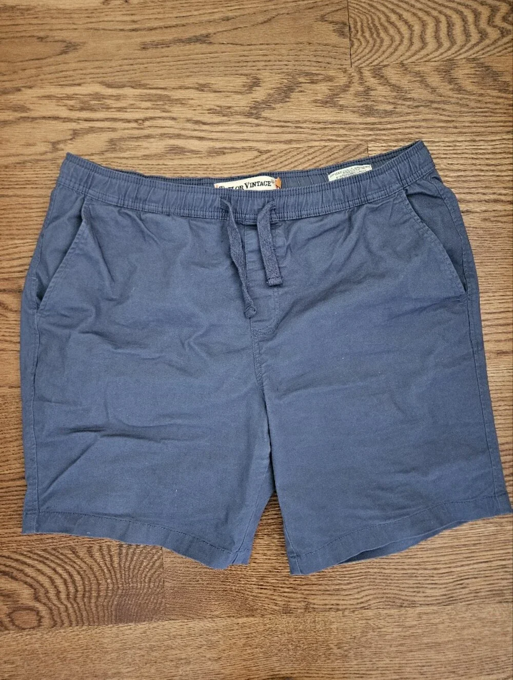 Taylor Vintage Comfort Fit Men's Blue Drawstring Shorts - Size XL